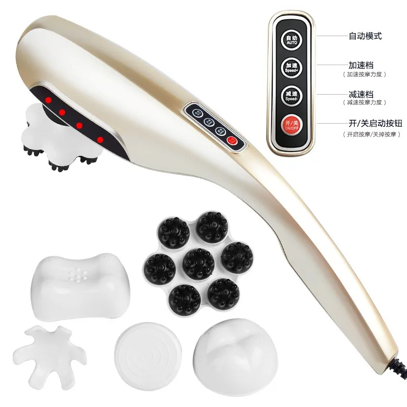 Handheld Dolphin Vibration Massage Hammer Percussion Massager For Neck Shoulder Waist Back Full‑Body Household Relax Tool