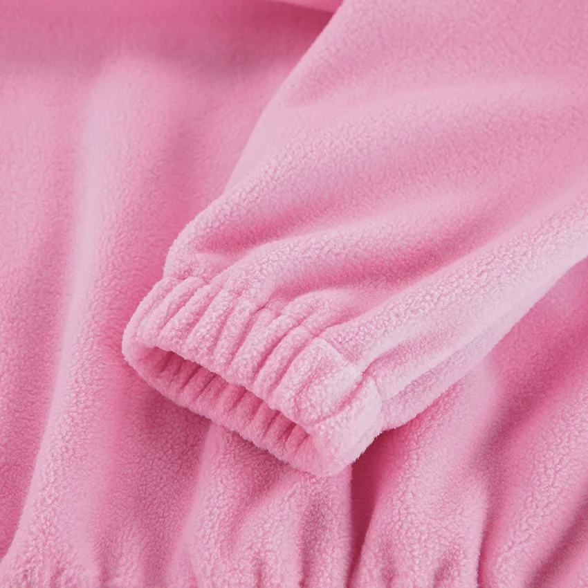 Tossy Fleece Half Zip Sweatshirt Long Sleeve Mock Neck Drop Shoulder Ribbed Cuff Ribbed Hem Oversized Daily Street Sweatshirt