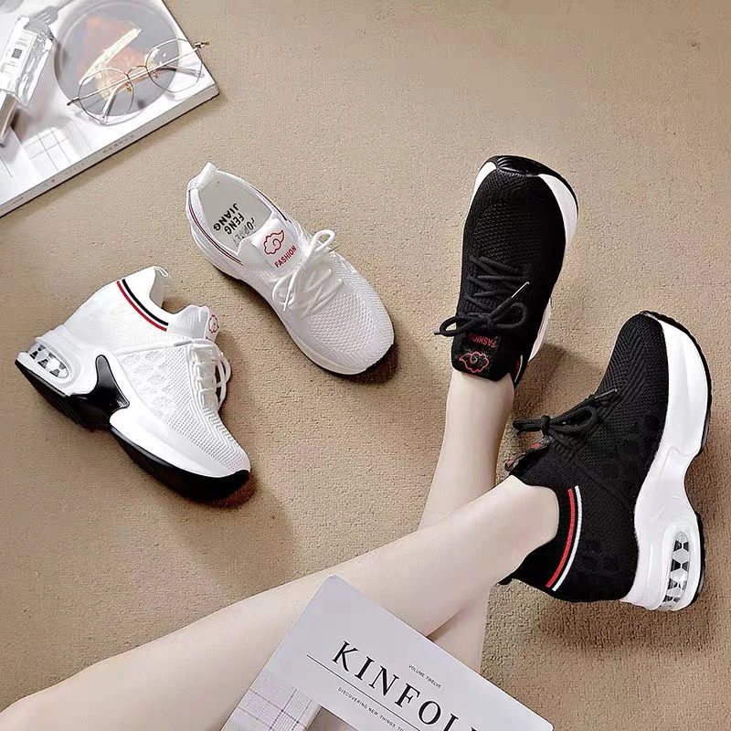 Sneakers Casual Shoes for Women  New In Women Shoes Breathable Increase Height Air Cushion Sports Shoes Platform Shoes Woman