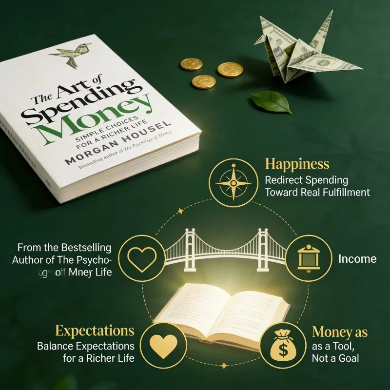The Art of Spending Money By Morgan Housel - Financial Self-Help Book for Mindful Spending & A Richer Life