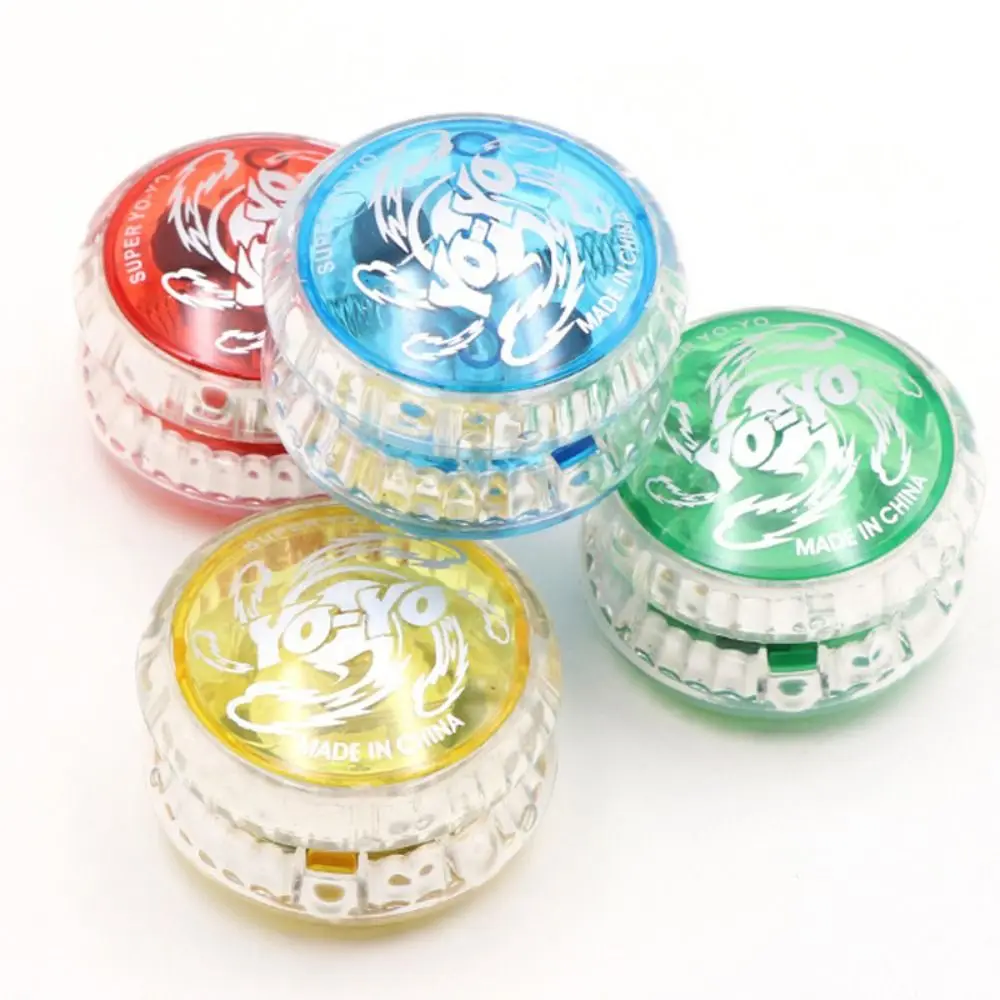 1Pcs Random 2A Yoyo Glowing Yoyo Plastic Fall Prevention Wear-resistant Durable Portable Concentration Yoyo Toys Puzzle Toys