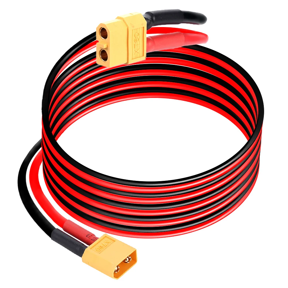 XT60 12AWG XT60 ذكر التوصيل إلى أنثى محول القابس موصل مع 600 سنتيمتر 12AWG سلك السيليكون لطائرة كوادكوبتر محرك البطارية