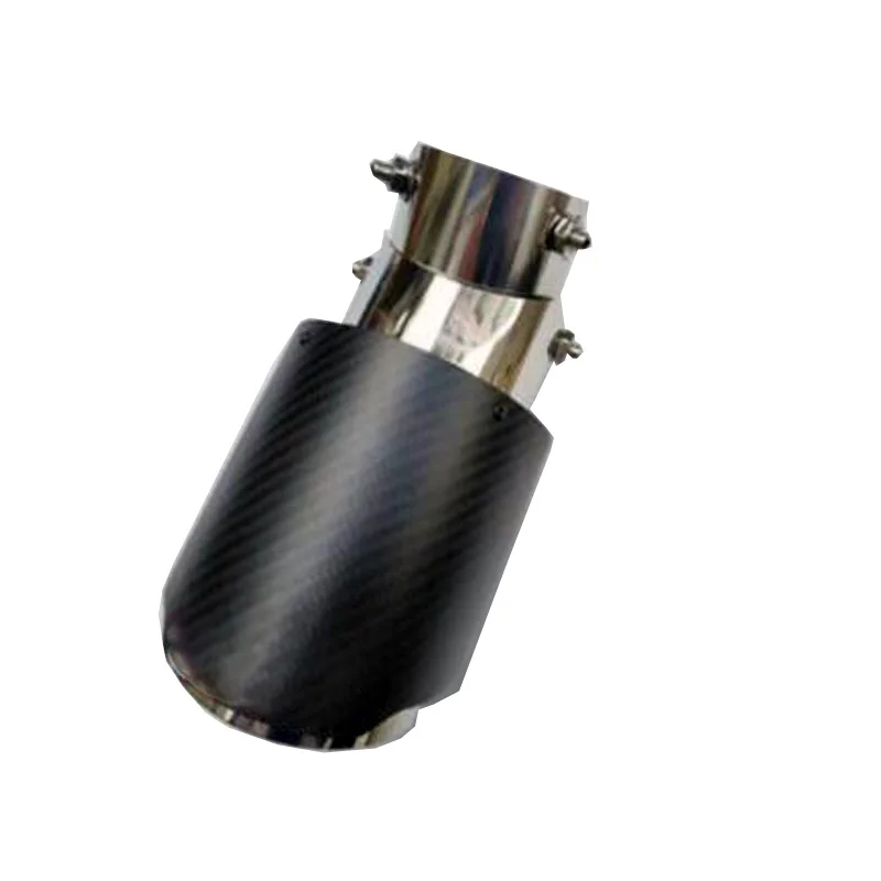 Muffler Car Auto Sport Stainless Exhaust Bent Bend Down Pipe Universal Adjustable Angle Carbon Fiber Exhaust Tip