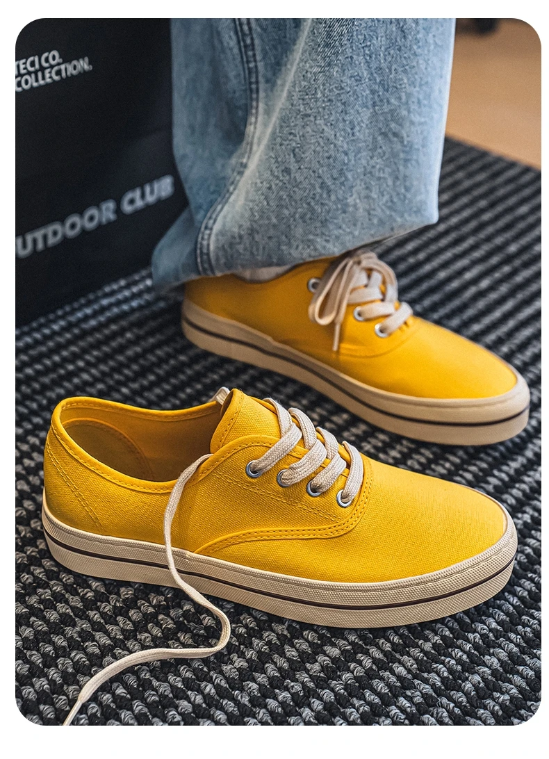 Sommer-Herren-Segeltuchschuhe, bequeme, atmungsaktive, lässige Turnschuhe, modische, niedrig geschnittene Designer-Schuhe für Herren, Vulkanisationsschuhe – Detail 16