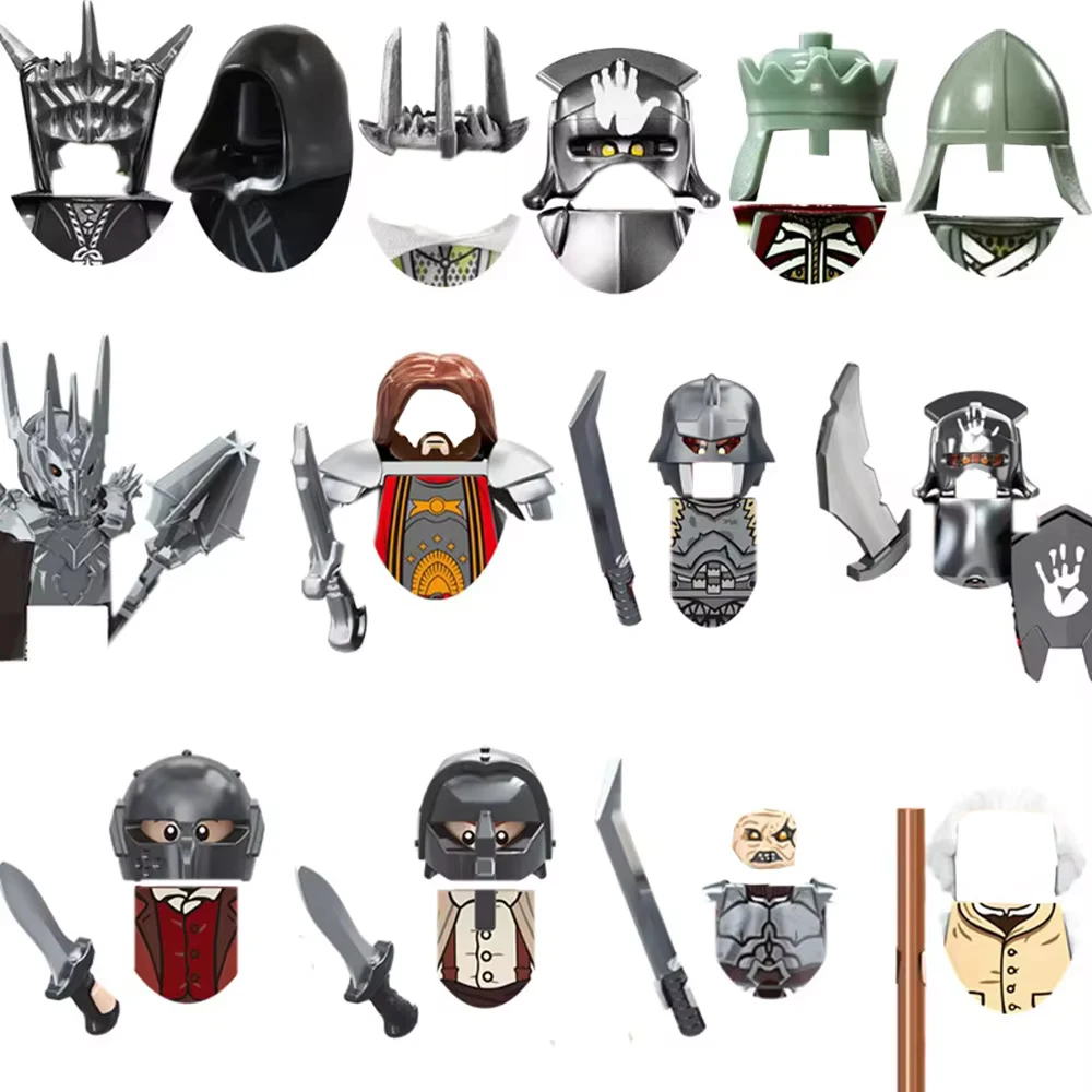 PG517 PG518 PG519 PG520 Rei Anime Filmes Figos Tijolos Bonecas Mini Brinquedo de Ação Figura Blocos de Construção Brinquedos Boneca