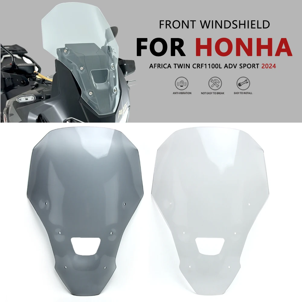 

Motorcycle New Fairing Windshield Windscreen Wind Deflector Protector Screen For Honda CRF1100L Africa Twin Adventure Sports 24