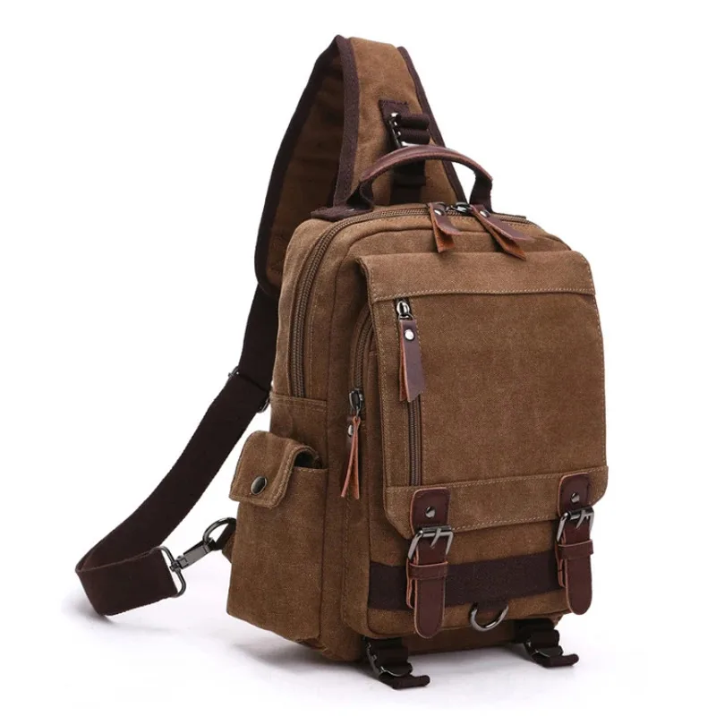 

new Small Canvas Backpack Men Travel Back Pack Multifunctional Shoulder Bag for Women Laptop Rucksack School Bags Female Daypack