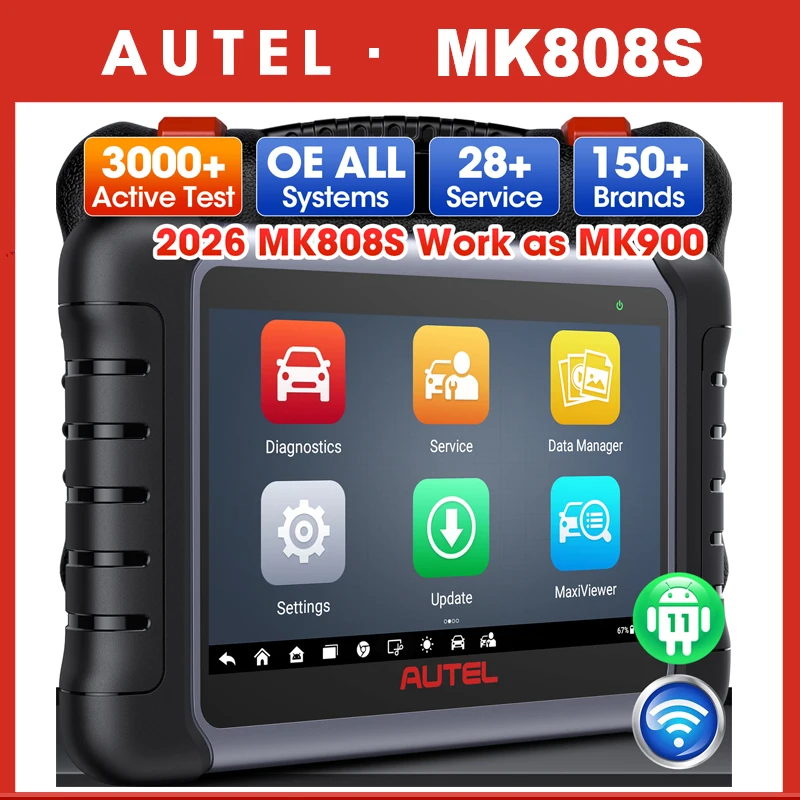 Autel MK808S Pro OBD2 Scanner Bi-directional Diagnostic Tools All System Code Reader PK MK808BT MX808S