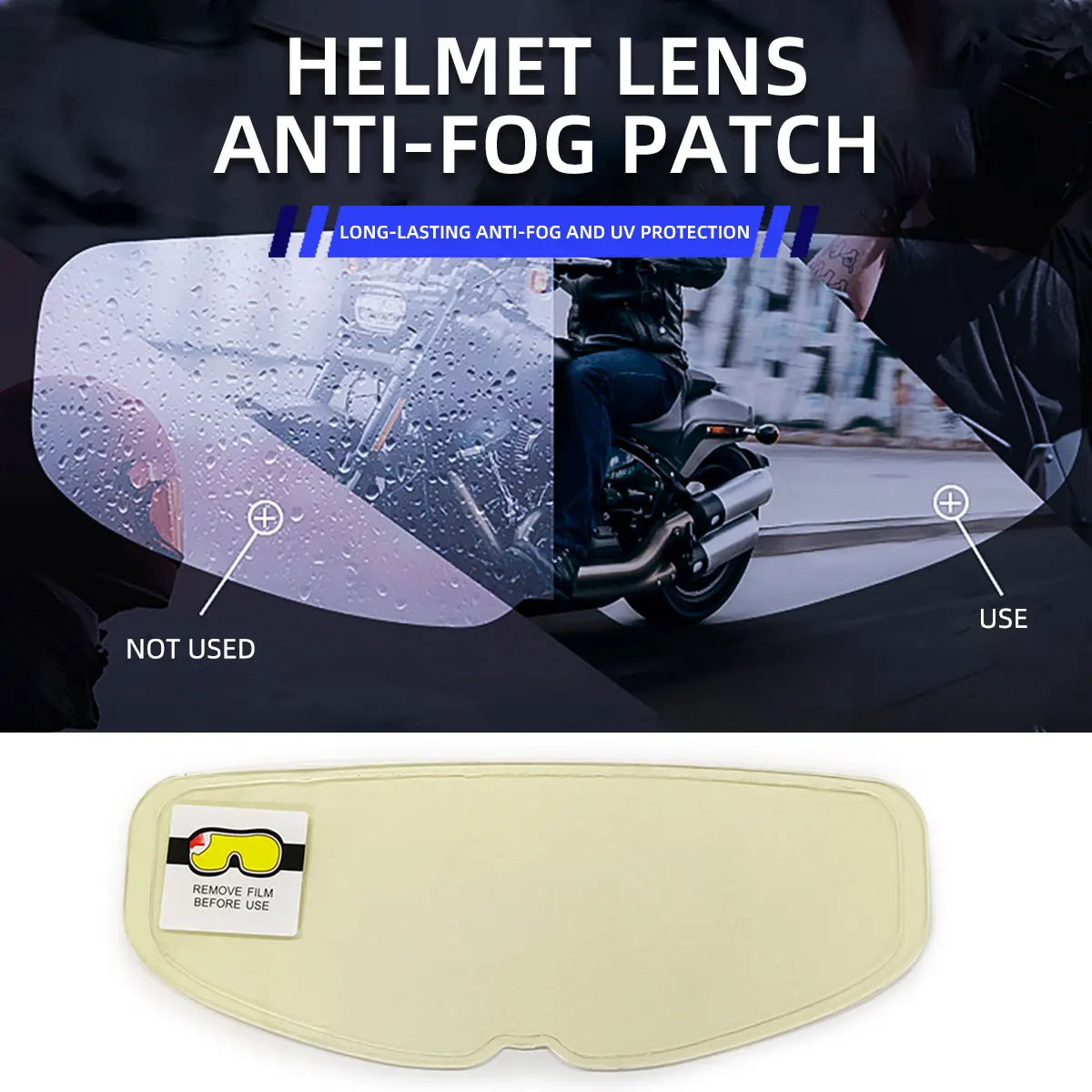 

Motorcycle Helmet Clear Anti-Fog Rainproof Film Helmet Lens Durable Nano Coating Sticker Moto Safety Driving Helmet Accessories