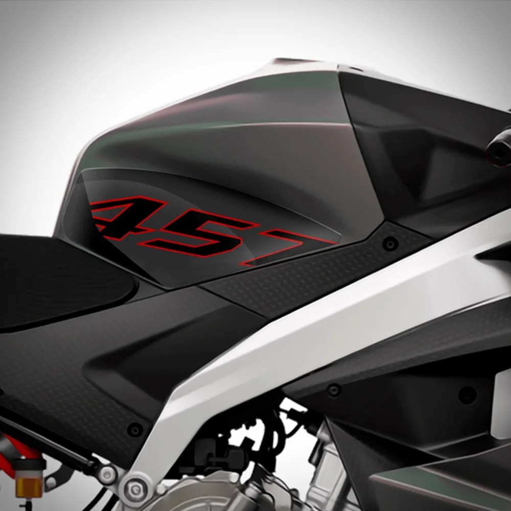 3D Epoxy Resin Fuel Tank Pad Protection Stickers For Aprilia RS 457 2024 2025