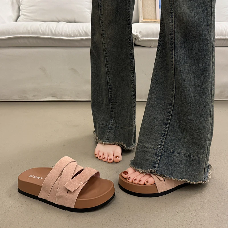 レディースシューズ-レディーススリッパ-アウトドア-スライド-プラットフォーム-2025-夏-シューズ-女性-2025-レディーススリッパ-プラットフォーム-新作-夏