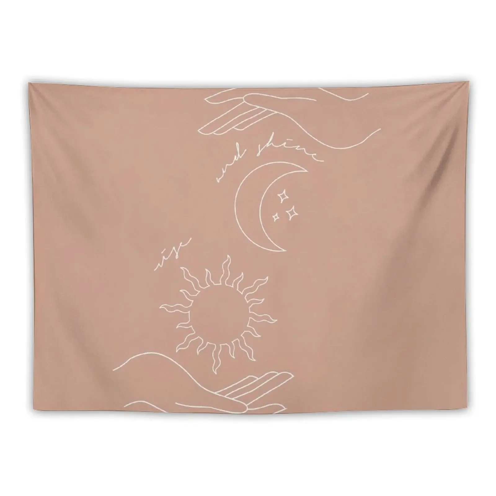 Sun and Moon Rise and Shine Tapestry Home Decorations Decorations For Your Bedroom Cute Room Things Wall Hanging Wall Tapestry