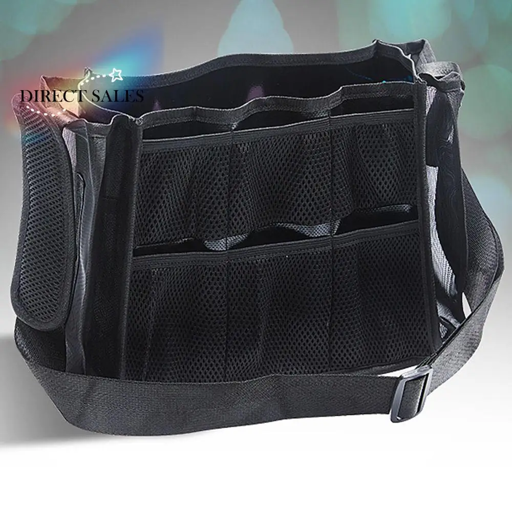 

Large Capacity Cosmetic Brush Storage Bag Black Color Multi-function Hair Stylist Bag Breathable Casual Portable Barber Bag