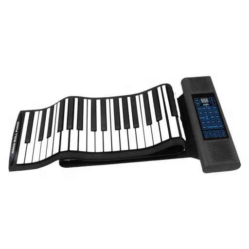88 مفتاح لوحة مفاتيح USB بيانو إلكتروني محمول ملفوف يدويًا