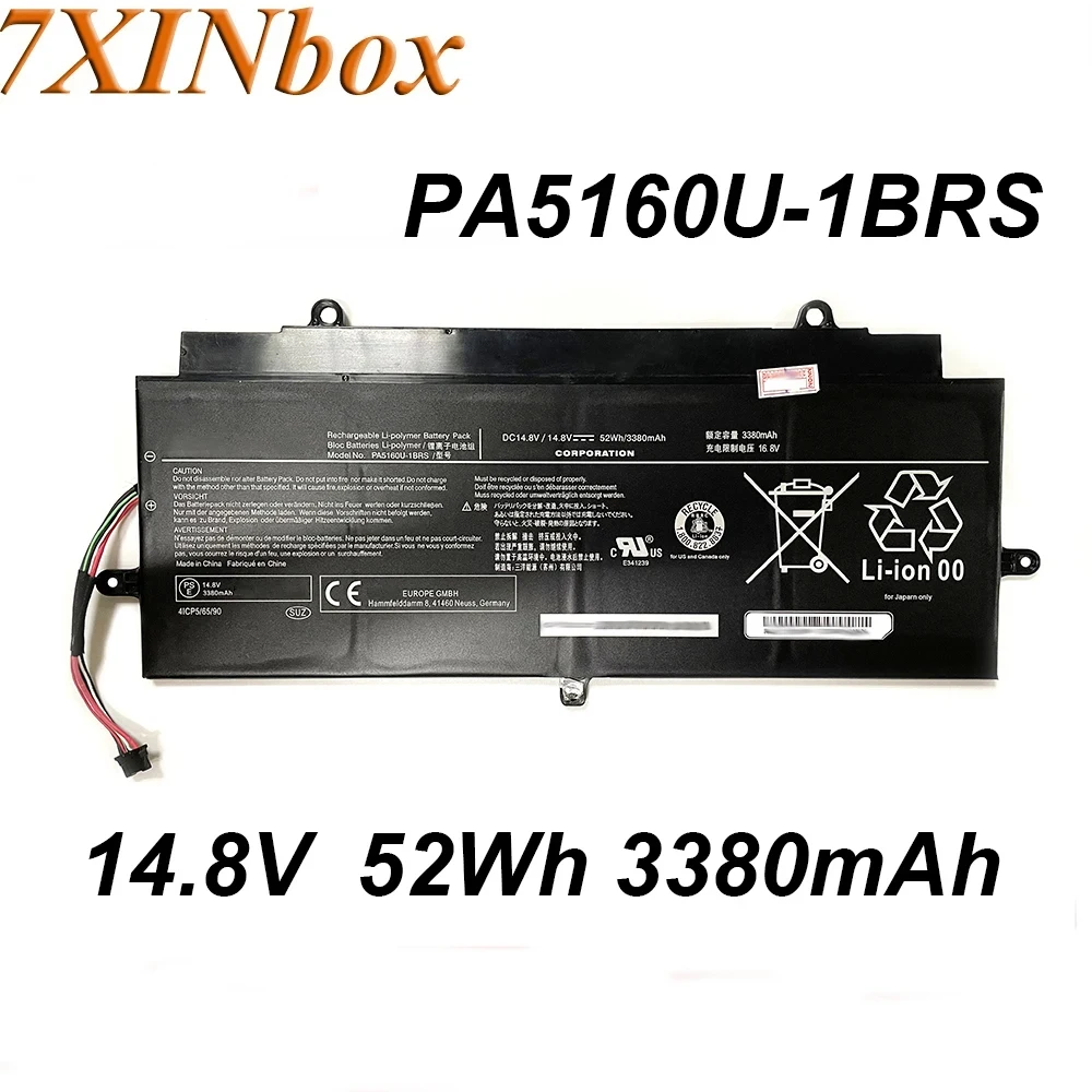 

7XINbox PA5160U-1BRS 14.8V 52Wh 3380mAh Laptop Battery For Toshiba KIRAbook 13 KIRA-10D KIRA-101 KIRA-102 KIRA-AT01S Series