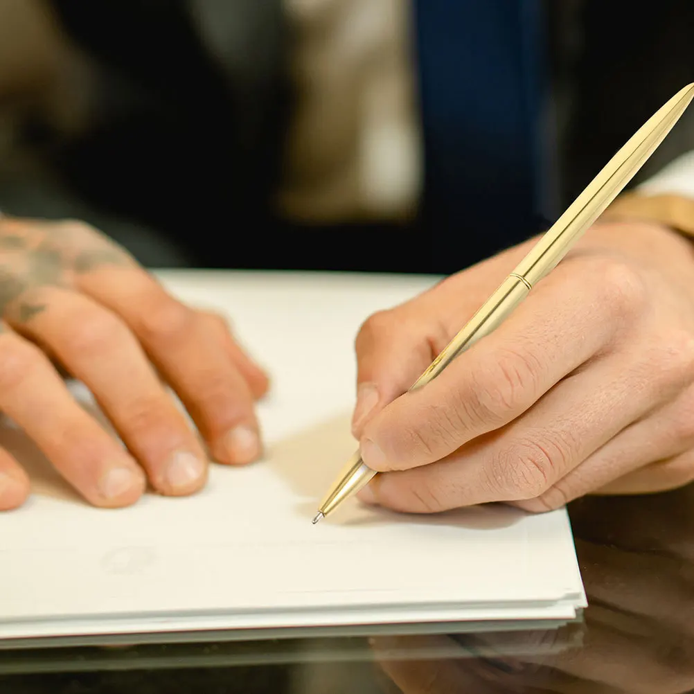 2 قطعة سطح المكتب الدائمة القلم المعدني الأعمال قلم توقيع مكتب ملحق الكتابة السلس تصميم مريح