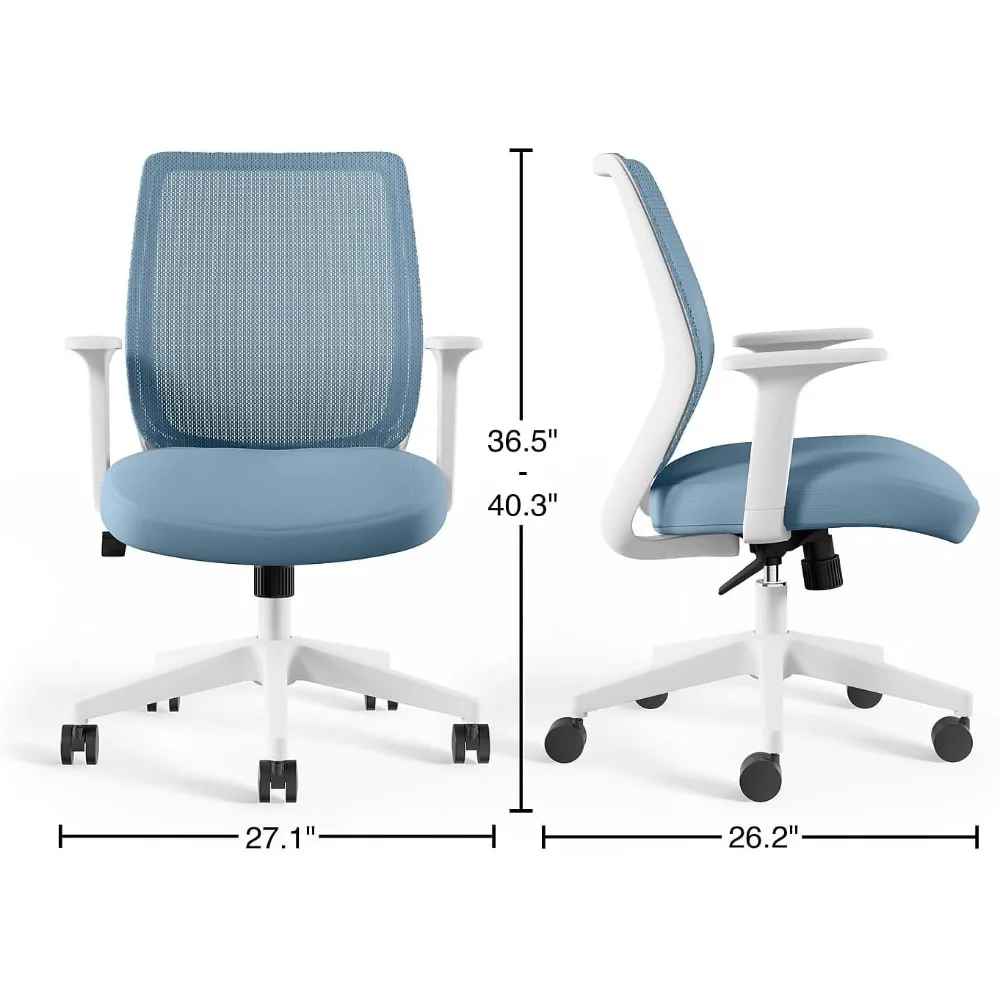 & Scale Staples Essentials Ergonomic Fabric Swivel Task Chair, Seafoam (UN60409)