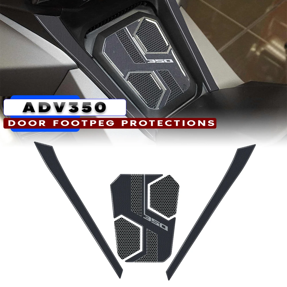 

For HONDA ADV350 ADV 350 2022 3D Motorcycle Resin Sticker door footpeg Tank Pad Anti Scratch Decal Non-slip TankPad