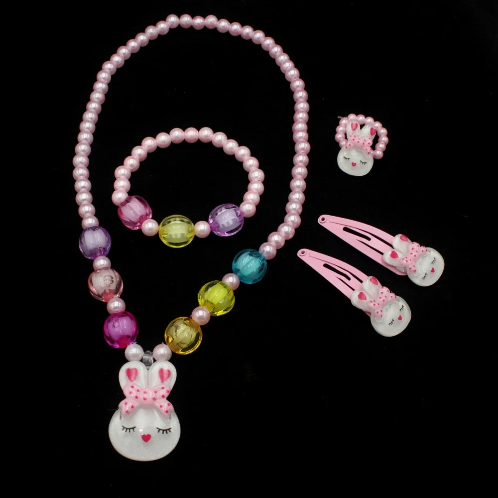 Charming Handcrafted Beaded Jewelry Set for Girls