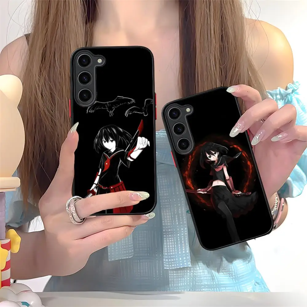 

Силиконовый чехол Akame Kurome для Samsung Galaxy S26 S25 S24 S23 S22 S21 Plus FE Ultra, красочный чехол-накладка