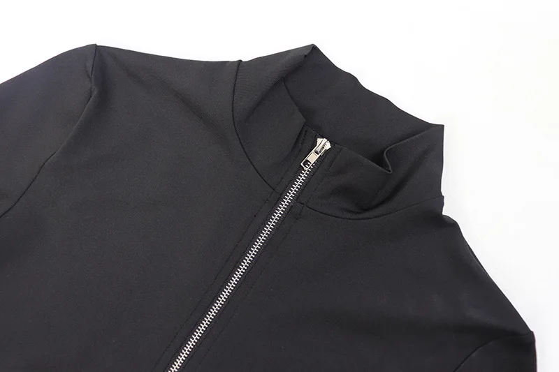 تمتد سليم اللياقة البدنية تجريب نحيل حللا المرأة الصلبة س الرقبة طويلة الأكمام زمم الخوخ الوركين اليوغا وزرة ثوب فضفاض غير رسمي #4