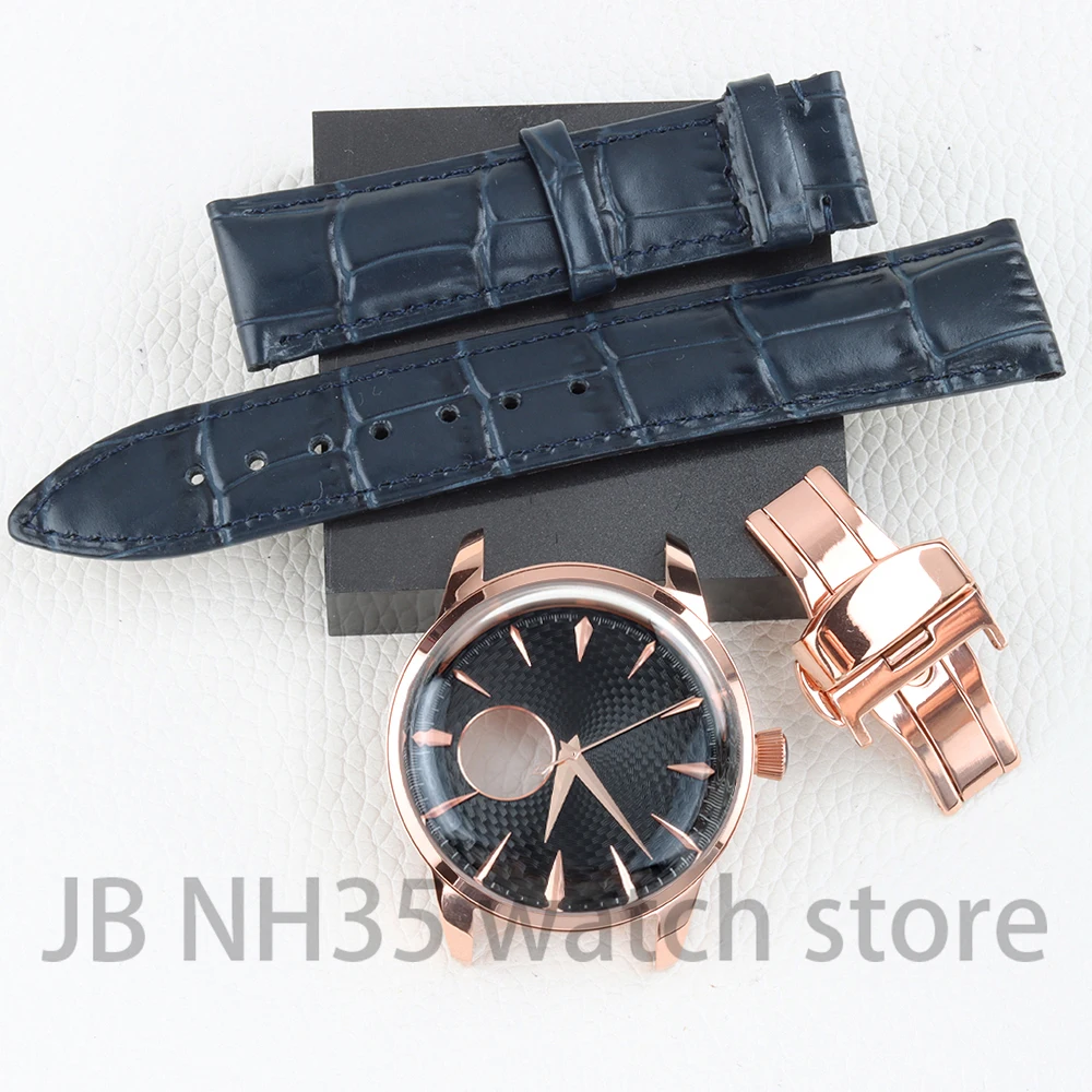 35mm Watch Dial Fit Cocktail 40mm Arched glass Case for nh38 Movement Hollowed Out Dial Weave Dial Watch Relacement Accessories