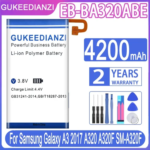 EB-BA320ABE 삼성 갤럭시 A3 (2017) A320 SM-A320F A320Y A320FL A320F DS A320Y DS 및 도구, 4200mAh 배터리 