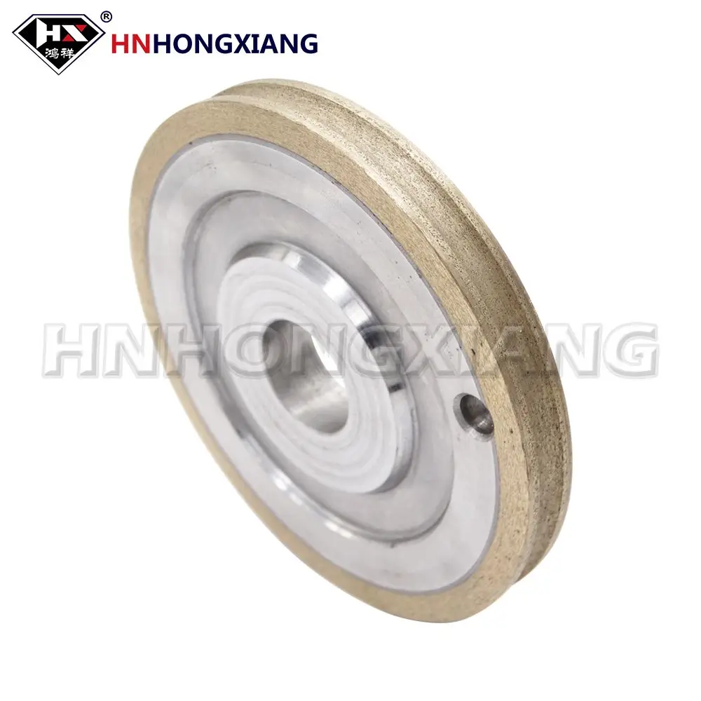 100mmx22mmx4/5/6mm PE Glass Diamond Grinding Wheel For Glass Polishing CNC Machine Metal Bond Pencil Edge Wheel