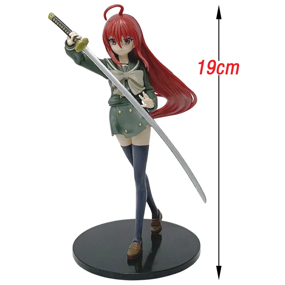 애니메이션 조각 Shakugan Shana Shana 그림 Pvc 모델 동상 19CM 컬렉션 데스크탑 장식품 장난감 어린이 깜짝 선물
