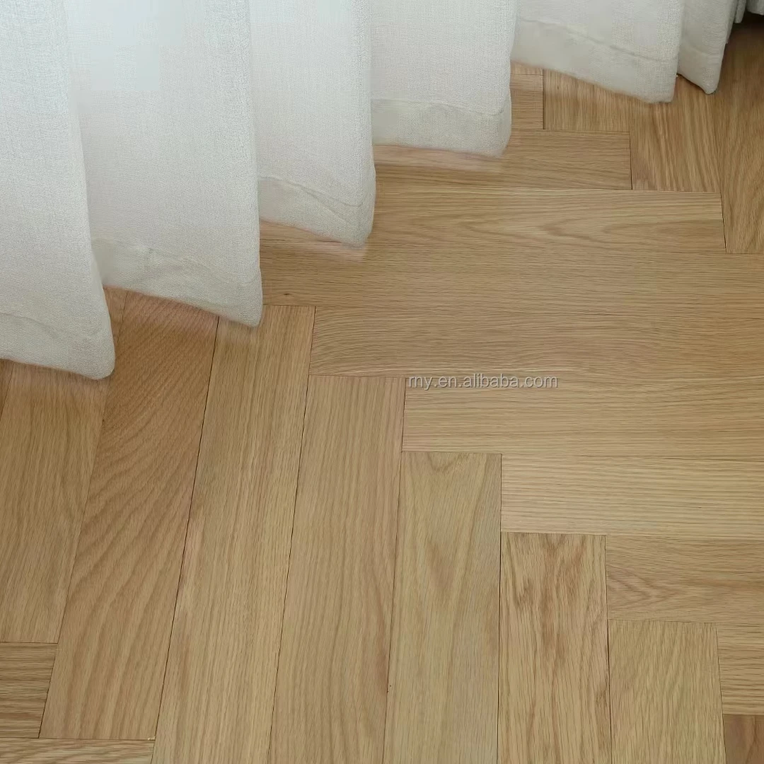Versión personalizada Calidad estilo moderno Piso de roble de ingeniería en espiga multicapa Piso de parquet de madera