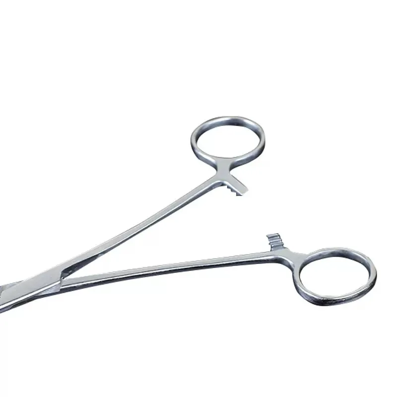 16cm Stainless Steel Hemostatic Pliers Medical Clamp Veterinary Curved Tip Forceps Hook  Forceps Straight Scissor Farming Tool