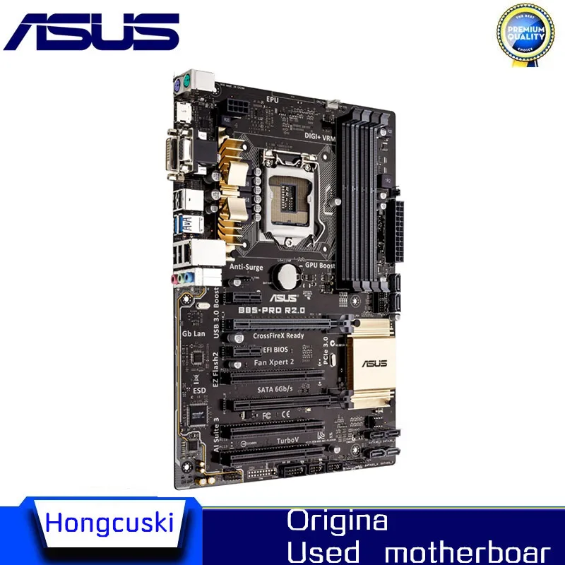 For ASUS B85-PRO R2.0 Used LGA 1150 For Intel B85 motherboard Socket LGA1150 DDR3 SATA3 USB3.0 SATA3 Desktop motherboard