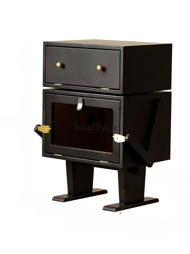 All solid wood robot cabinet Nordic living room modern versatile creative storage cabinet