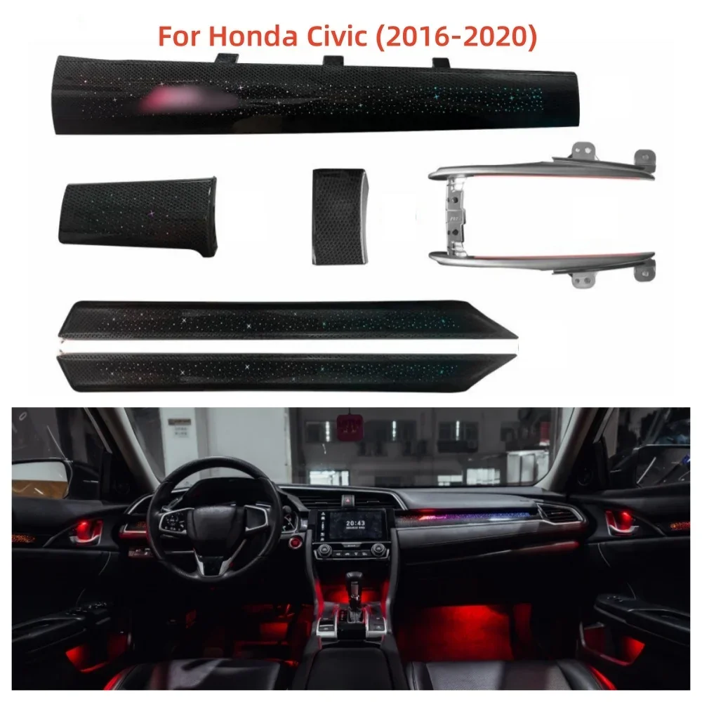 

64 color mold dynamic atmosphere light automotive lighting LED light For Honda Civic 2016-2020 auto parts special button control