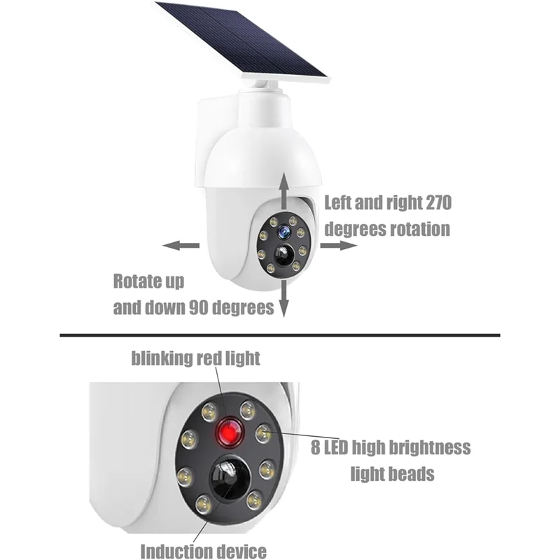 

AA60-Analog Camera Sensor Light Solar Street Lights Motion Activated Lights Monitor Street Lights