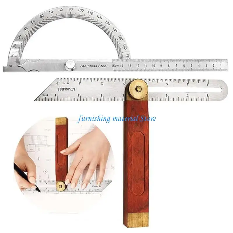 

Y5GD 360 Degree Sliding T Bevel Carpenter Angles Finders Bevel Protractors Tool