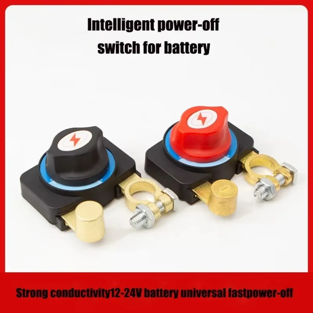 

Waterproof Battery Disconnect Switch Copper Manual Operation Power-Off Switch 12v-24v Negative Switch Automotive Switch