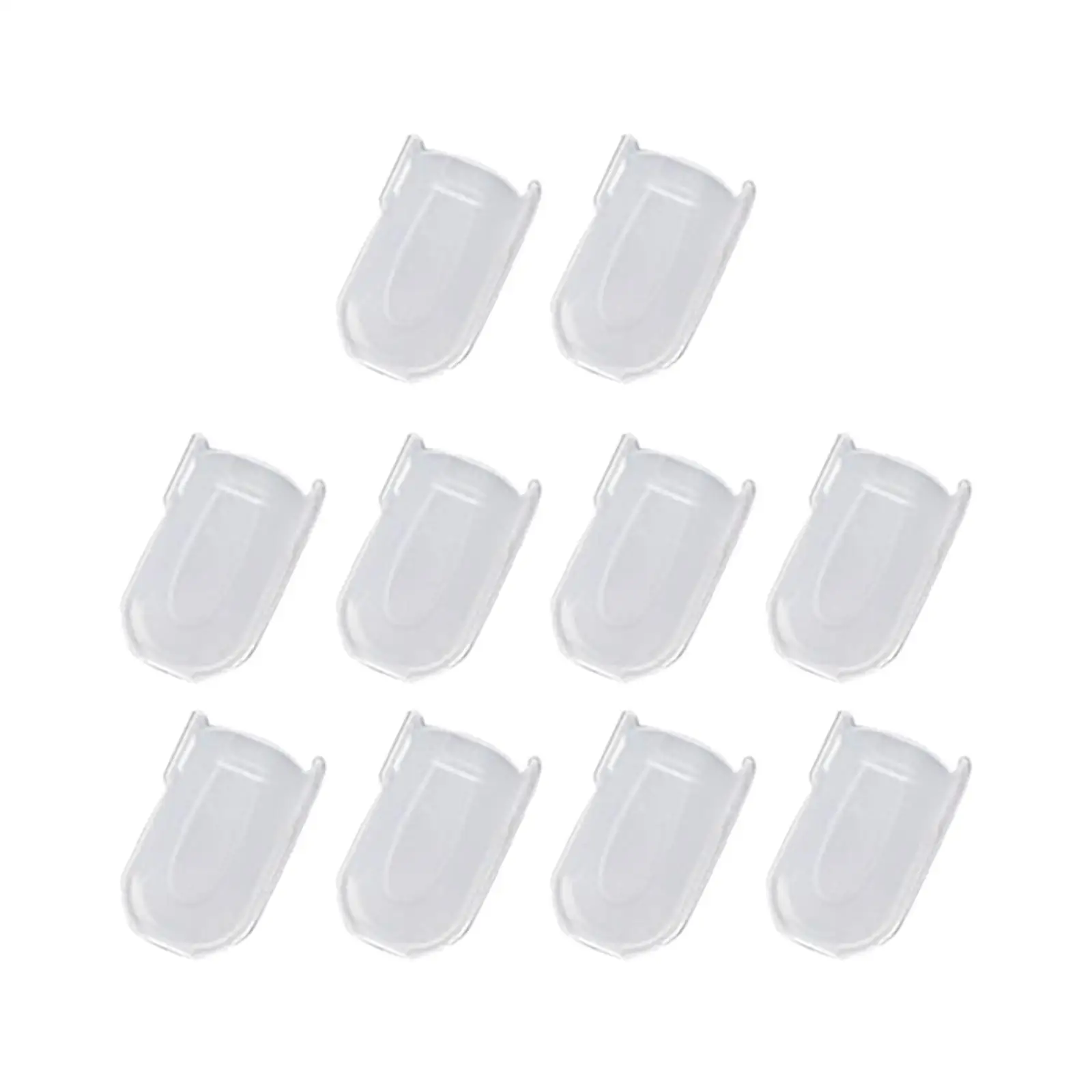 Clipes removedor de esmalte, desengordurante unhas, limpador para unhas postiças, DIY, 10pcs