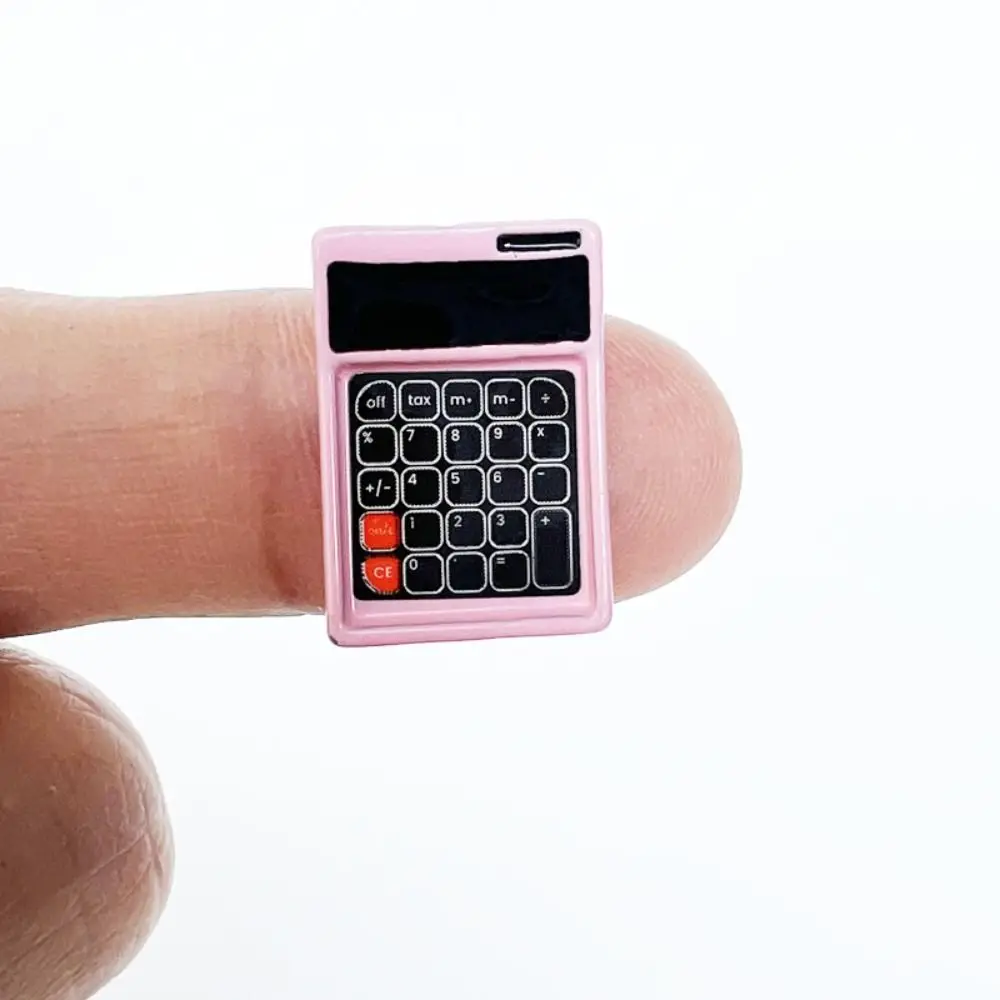 Simulation 1:12 Dollhouse Calculator Furniture Toys Creative Mini Electronic Calculator Model Mini Cute