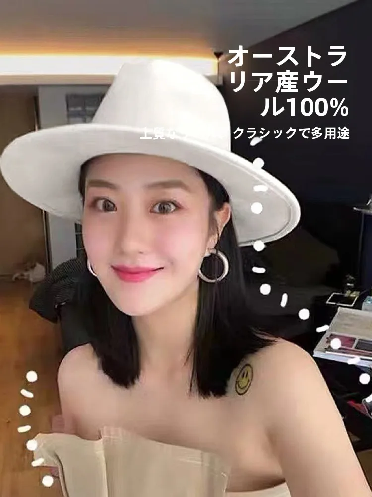 mona-wool-felt-jazz-hat-unique-design-briti-sle-faionable-ele-lady's-hat-trendy-foldable-non-folding-spring-autumn