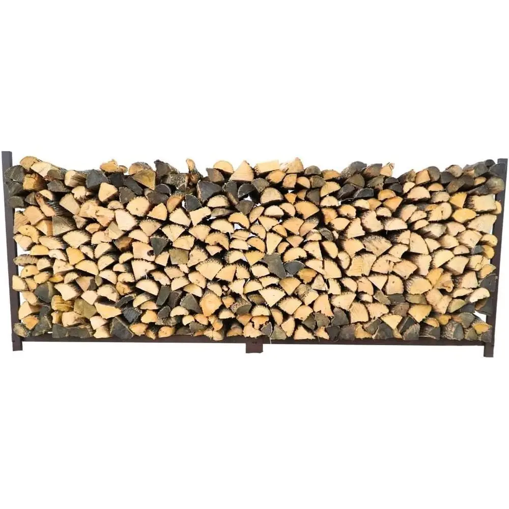 

Woodhaven Коричневая уличная стойка для дров на 10 футов — изготовлена из США, вмещает шнур 1/2 шнура, устойчивая к ультрафиолетовому излучению