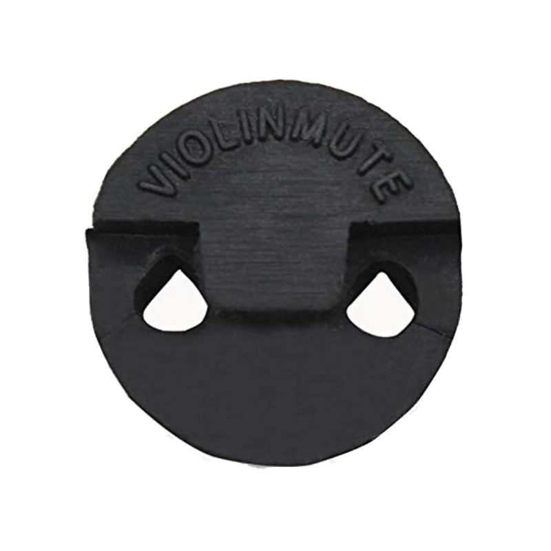 1Set/2Pcs Violin/Viola Double Hole Mutes for Violin Practice Tourte Fiddle Muffler Circular Round Tourte Rubber Mute