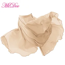 MiDee Dance Skirt Girls Women Lace-up Modern Ballet Wraps Training Dance Wear Half-Skirt Basic Lyrical Contemporary Performance