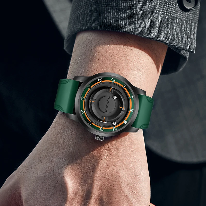 Foxbox 2025 Luxury Watches Men Creative Scrolling Beads Quartz Wristwatches Fashion Waterproof Magnetic Force Mens Watch Reloj