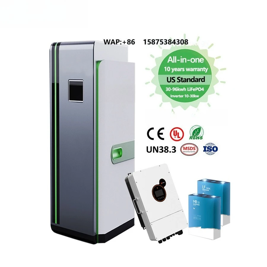 Japower 57kwh 60kwh All in One Complete Kit Hybrid Home Solar Energy System Battery and  Inverter 10kw 16kw with Solar Panel