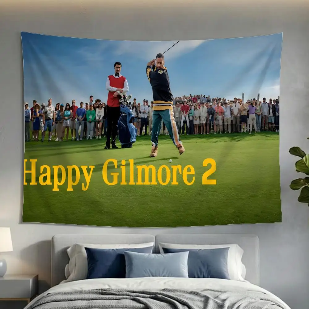 Fun Trendy Casual H-happy gilmore icons Tapestry Soft Lightweight Wall Art Decor for Living Home Room Bedroom