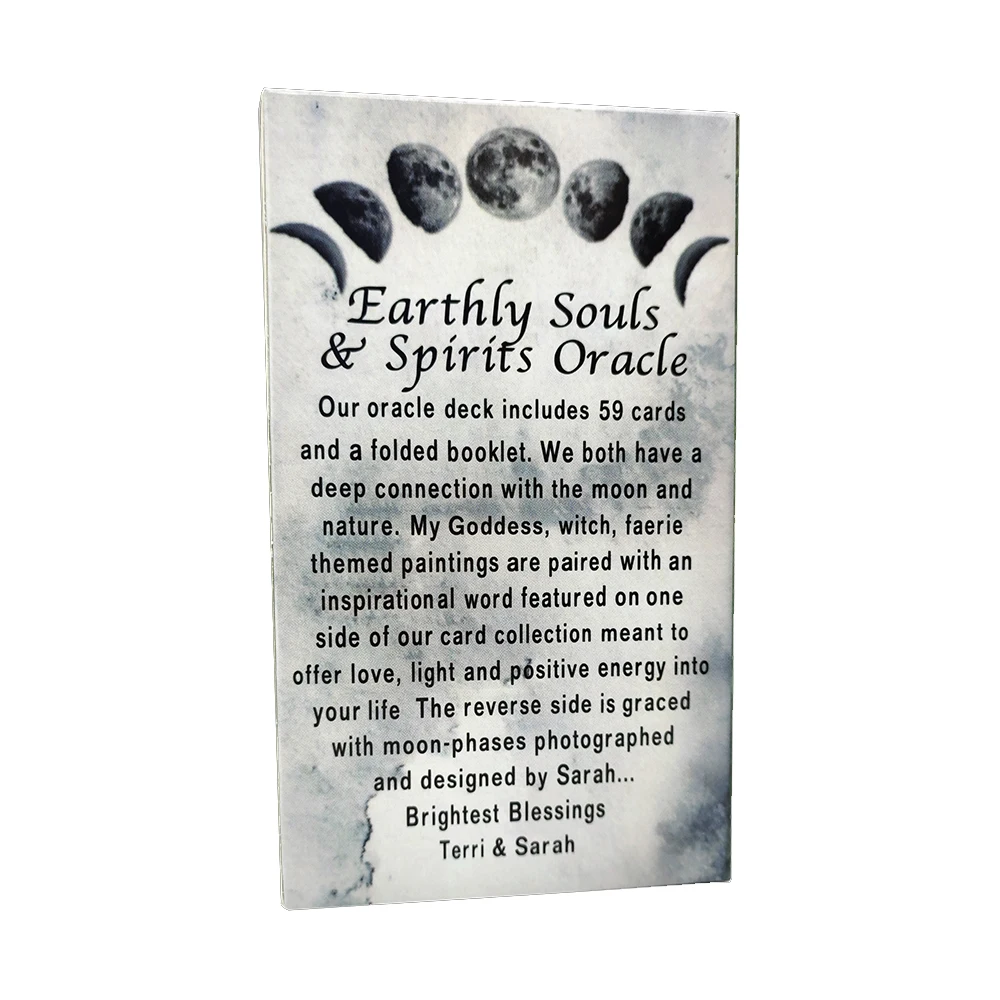 NEW 12x7CM Earthly souls spirits Divination oracle Cards with Guide Book Divination