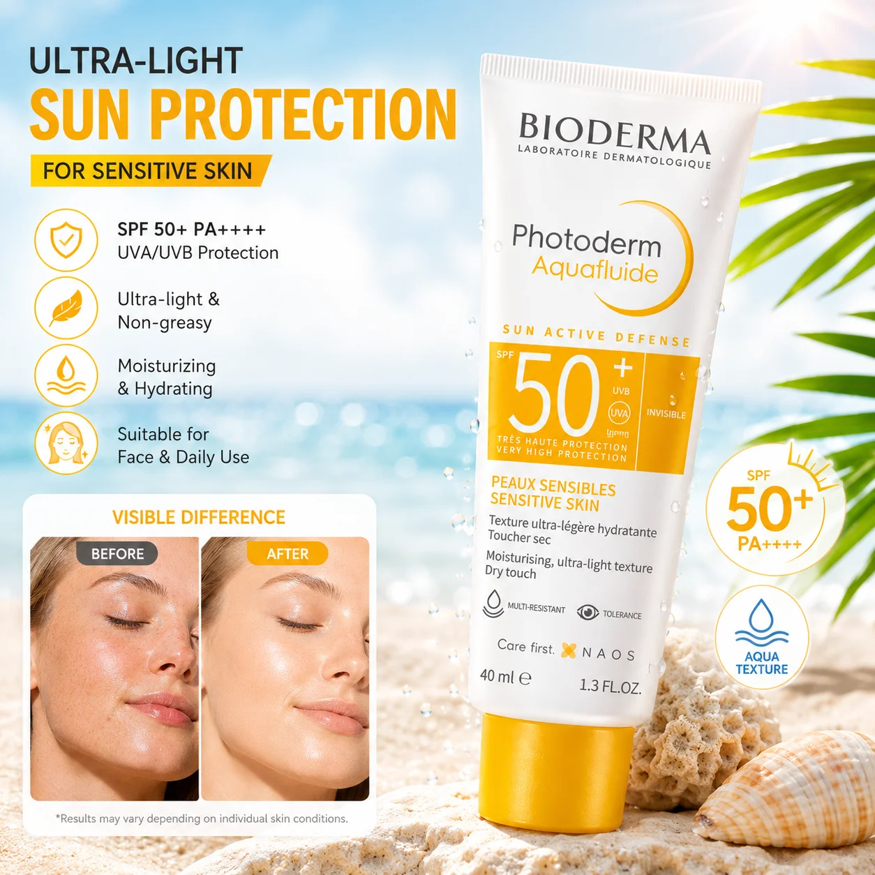 Lightweight Breathable Face Sunscreen Tinted Tone Up Moisturizing Invisible Pore Blurring Sheer Sun Protection Lotion