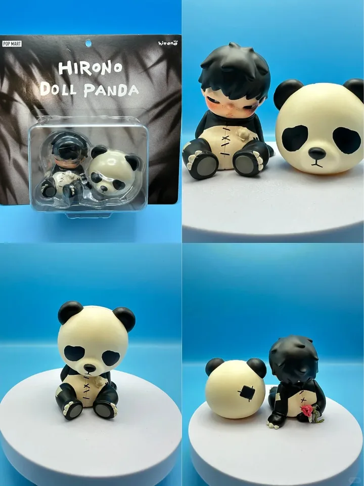 Original and Genuine Hirono ONO Figurines, Panda Figures, Hanging