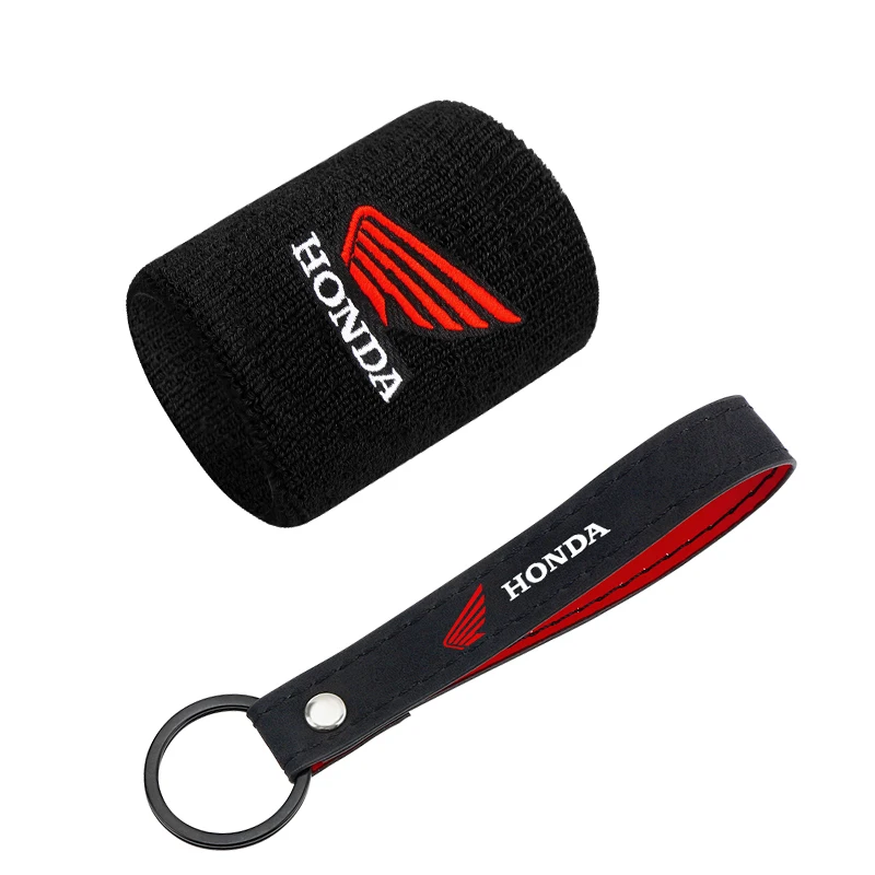 ثلاثية الأبعاد شعار دراجة نارية الجبهة السائل الفرامل خزان جورب مع المفاتيح حلقة رئيسية لهوندا CRF CB CR XR CRM CBR 125 250 300 350 #1